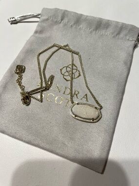 Kendra Scott Gold Drusy Dylan Necklace